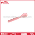 Melamine pink color plastic small soup spoon
